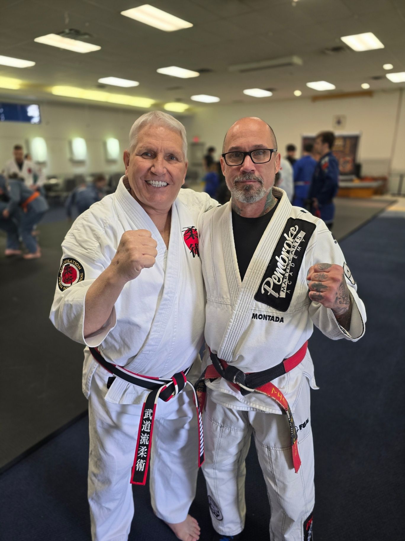 Soke Panneton with an affiliated instructor